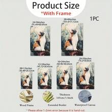 Un elegante póster histórico de lienzo con marco de madera, que muestra a un lindo y gato tabby sentado en un póster de lienzo con marco de madera - Decoración de pared de estilo retro moderno, impermeable, fácil de colgar, adecuado para sala de estar, dormitorio, oficina en casa - Idea de regalo únicacuadros decorativos para sala,poster,con marco,posters,cuadros para la pared ,marcos para cuadros,cuadro,virgen de guadalupe,salas - transparente - Ver 8