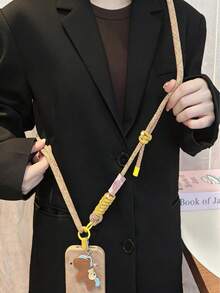 2026 New Year's Day & Valentine's Day Phone Lanyard, Instant Reveal Pendant, Adjustable Dual-Strand Crossbody Neck Strap With Metal Clasp, Detachable Long Shoulder Strap, Thick Anti-Theft Phone Case Chain - Multicolor - View 2