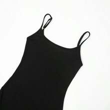 2pcs/Set Sheer Mesh Long Sleeve Bodycon Mini Dress, Sexy Fitted Streetwear For Spring/Summer - Black - View 8