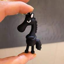 2pcs/4pcs Cute Car Ornaments, Auspicious Mascot For Year Of The Horse, Car Decorations - Kuma - View 4