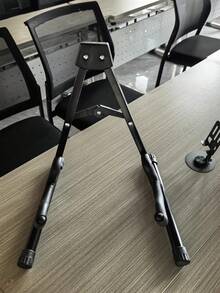 38 cm uniwersalny stojak na gitarę w kształcie litery A – stojak na kontrabas, stojak na gitarę akustyczną i elektryczną, wielokolorowy stojak na instrumenty z żywicy, odpowiedni do pipy i lutni, składany stojak podłogowy, do domowego studia - Czarne - Zobacz 6