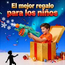 ¡RecomendadoPistola Gatling Eléctrica con 40 Dardos de Espuma EVA, Blaster Automático para Niños 7+, Alcance 12-15 m, Pistola de Juguete con Diana, Requiere 4 Pilas AA – Juguete de Batalla y Regalo¡Top de Temporada - 1 - Ver 2