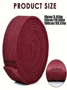 1块可裁剪百洁布，7厘米宽 x 1厘米厚，金刚砂布，家用百洁布，厨房清洁布，洗碗布，金属除锈剂和锅刷，强力去油剂，可自由裁剪的清洁布，广泛用于除锈 - 彩色 - 查看 3