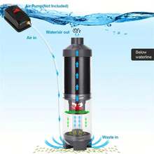1pc Aquarium Toilet, Aquarium Cleaning Tool, Multi-Functional Filtration System, Automatic Fish Waste Separation And Collection, Wastewater Purification, Dual-Level Aquarium Toilet Design (Air Pump Required), Suitable For Saltwater/Freshwater Aquariums, Essential Aquarium Accessory And Pet Supplies - Multicolor - View 7