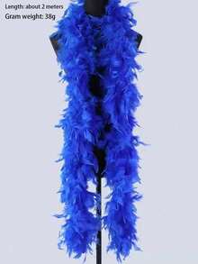 Feather Scarves In A Variety Of Colors Are Available, Making Them Perfect For Parties, Weddings, Halloween Costumes, Christmas Trees, Decorations, Carnivals, Weddings, Central Displays, Concerts, Carnivals And Home Decor(The Turkey Feathers May Shed Slightly.), Valentine's Day Costume,Party Costume - Multicolor - View 10