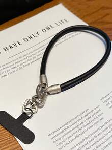 1 szt. wysokiej jakości skórzany pasek na nadgarstek w kolorze srebrnym, krótka smycz do telefonu ze skóry PU, zabezpieczenie przed upadkiem do torebki, brelok do kluczy, uchwyt na telefon do użytku na zewnątrz, kompatybilny z systemem Android i większością smartfonów, prezent dla matki, rodziny, przyjaciół, dzieci, na urodziny, świąteczny łańcuszek do telefonu - Wielokolorowe - Zobacz 8