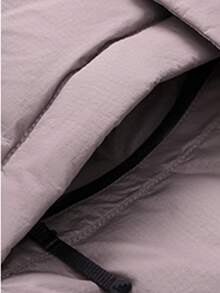 CAMEL CROWN Women's Long Down Jacket, Thick Design, Suitable For Autumn/Winter, Warm, Hooded, Down Filled, Waterproof, Insulated - Gray Lotus Root Starch - View 3