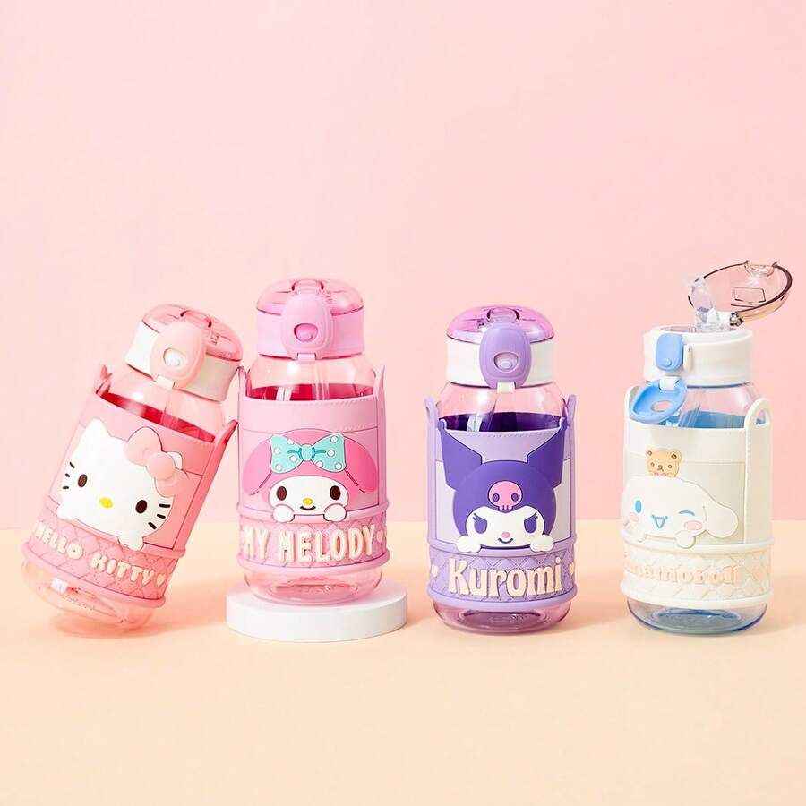 Miniso 名创优品三丽鸥家庭系列蟹形太空杯 720mL 可爱卡通防漏便携大容量水瓶 旅行运动两用 - 淺藍色 - 查看 1