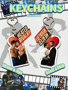 Móc khóa chủ đề cạnh tranh khốc liệt, móc khóa CP, Shane, ILYA, Skip, móc khóa acrylic 2D, phụ kiện liên quan đến khúc côn cầu trên băng, thích hợp để trang trí túi xách và chìa khóa xe, quà tặng cho người hâm mộ phim truyền hình và người đam mê thể thao. - Nhiều màu - Xem 4