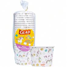 mhjGlad for - Cuencos de papel de unicornio para aperitivos 20 unidades tapas no incluidas cuencos desechables con diseño de unicornio para niños cuencos de papel desechables resistentes parasleeping Bags - 219565524 - Ver 8