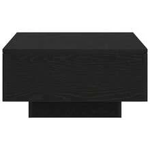 vidaXL Mesa baixa Chêne preto 90 x 60 x 31 cm Bois d'ingénierie - Preto - Ver 8