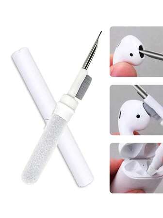 이어폰 청소 키트, 이어폰 청소 브러쉬 및 펜, 이어폰 먼지 청소, 무선 이어버드 및 헤드폰 청결 유지, 귀 안전 보호, 휴대 및 휴대 용이, 언제든지 이어폰 청소, IOS 이어폰에 적합