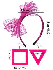 D EXCEED 1/3/4/6/8/12 Pcs 50s Lace Bow Fascinators Headband For Women Feathers Mesh Ribbons Kentucky Derby Hat Tea Party Halloween Gift 80s Fancy Dress Costume Accessories Lace Headband 80s Retro Party - Lace Bow Headband - View 11