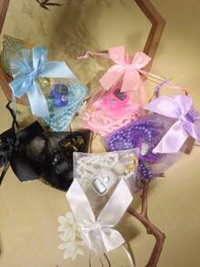 1 pieza Conjunto de colgante de cuentas de oración de mostrador mini de Ramadán con flores de primavera - Multicolor - Ver 8