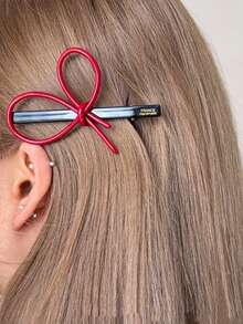 1 Piece Acetate Hair Clip Bow Geometric Barrettes Side Pin Duck Bill Clips Cute Sweet Hairpin Women Hair Accessories - Multicolor - View 5