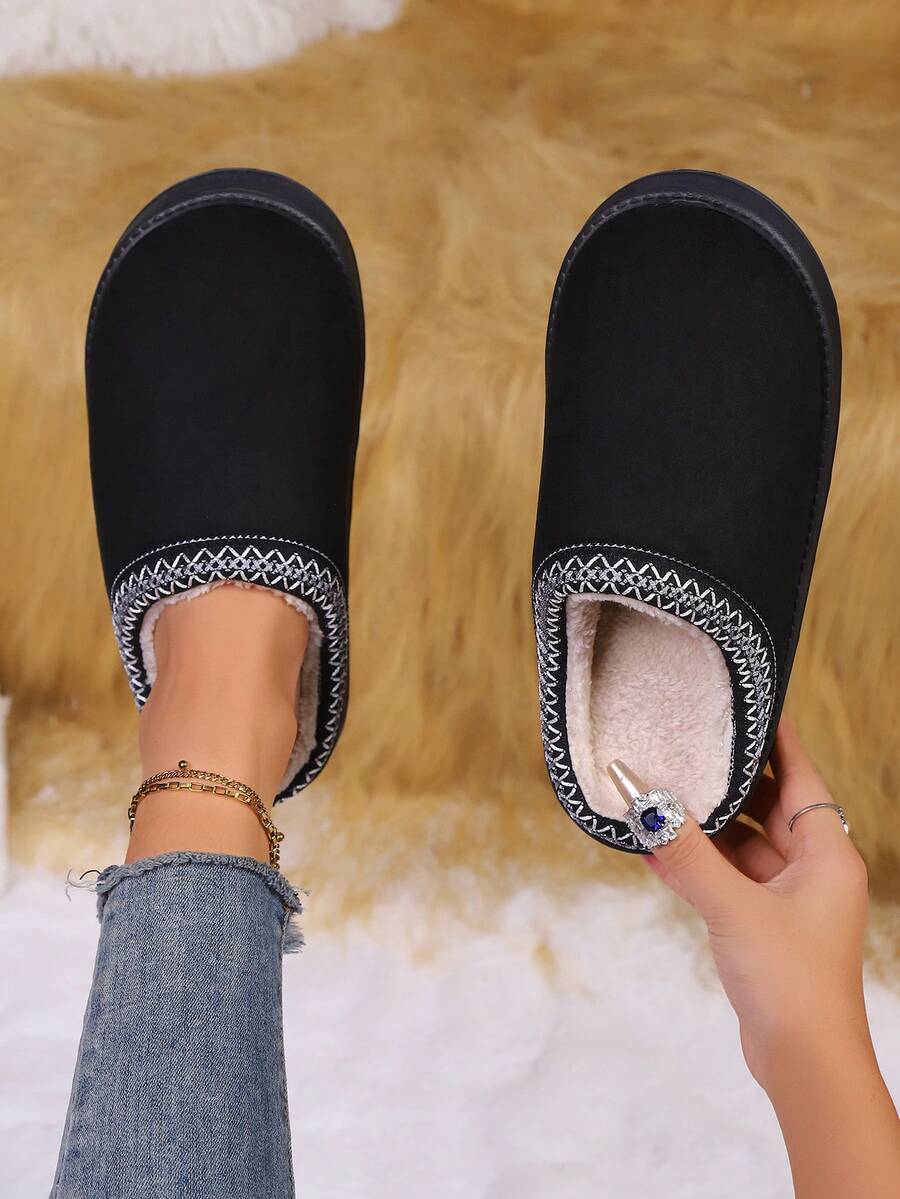 Dép lê ren cổ điển cho nữ, unisex, đế dày ấm áp, thích hợp cho cả trong nhà và ngoài trời, mùa thu/đông/xuân, giày dép, lựa chọn xuân hè, quà tặng cho phù dâu, phòng, trang trí phòng ngủ, bãi biển, du lịch, dành cho nam, dành cho nữ, kỳ nghỉ, Ngày Quốc tế Phụ nữ, đồ dùng cần thiết khi đi du lịch, quà cưới, Y2K, phòng ngủ, phụ kiện xe hơi cho nữ, trang trí nhà bếp, đồ dễ thương, quà tặng Ngày của Mẹ, trang trí phòng ngủ, vườn, trang trí nhà bếp, mùa hè, bãi biển, đồ dùng cần thiết khi đi du lịch, trang trí phòng, đồ mềm mại, tốt nghiệp, giá để giày, đồ tiết kiệm không gian, ngoài trời, vườn, đồ dùng cần thiết khi đi du lịch, di động, đồ dùng cần thiết cho bãi biển, mùa tốt nghiệp, lễ tốt nghiệp, lễ trao bằng tốt nghiệp, quà tốt nghiệp, quà tốt nghiệp, quà tốt nghiệp, chúc mừng tốt nghiệp, chúc mừng người tốt nghiệp, thủ khoa, hoàn thành chương trình học, tiệc tốt nghiệp - màu đen - Xem 1