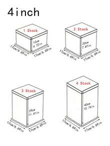 1pc Transparent Cake Box With Random Printed Ribbon - Made Of PET Material, Square/Rectangular Design, Reusable Cake, Pastry, Chocolate, Cookie, Pie Gift Packaging Suitable For Birthday, Wedding, Valentine's Day, Mother's Day, Easter And Other Occasions, Can Also Be Used As A Gift Box - Clear - View 24