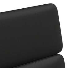 vidaXL Poltrone da Sala da Pranzo con Roues 2 pz Nere 58 x 65 x 98 cm - nero - Visualizzare 8