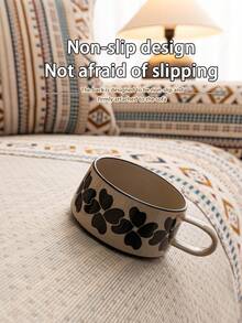 1pc All Season Chenille Jacquard Sofa Cushion Cover, Bohemian Style Pet Friendly Anti-Dirty Anti-Slip Sofa Throw, Spring/Autumn Cat Scratch Resistant Sofa Protector Fit For L-Shaped Combination Sofa And 1/2/3/4 Seater Sofa (Sold Individually) - Beige - View 9