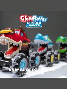 Cool Truck Toys - Sports Luminous Cars Designed For Children - Lightning Wheels - Interactive Toys - Children's Puzzle Electric Cars For Boys And Girls Christmas | Halloween | Birthday Gifts | Classroom Rewards| - Màu xanh bạc hà - Xem 8