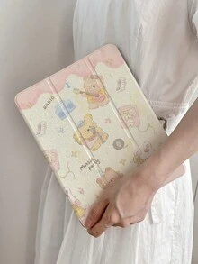 亚克力保护套，适用于 iPad 7/8/9 平板电脑、iPad Air 5/4 第九代 10.2 英寸、iPad Pro 11（2018/2020/2021/2022）、iPad Air 6/iPad 第十代、iPad Air 11 (M3)/iPad 11 (A16 2025)，柔软翻盖设计，磁吸式闭合，带折叠支架、笔槽和自动休眠/唤醒功能。 - 彩色 - 查看 1