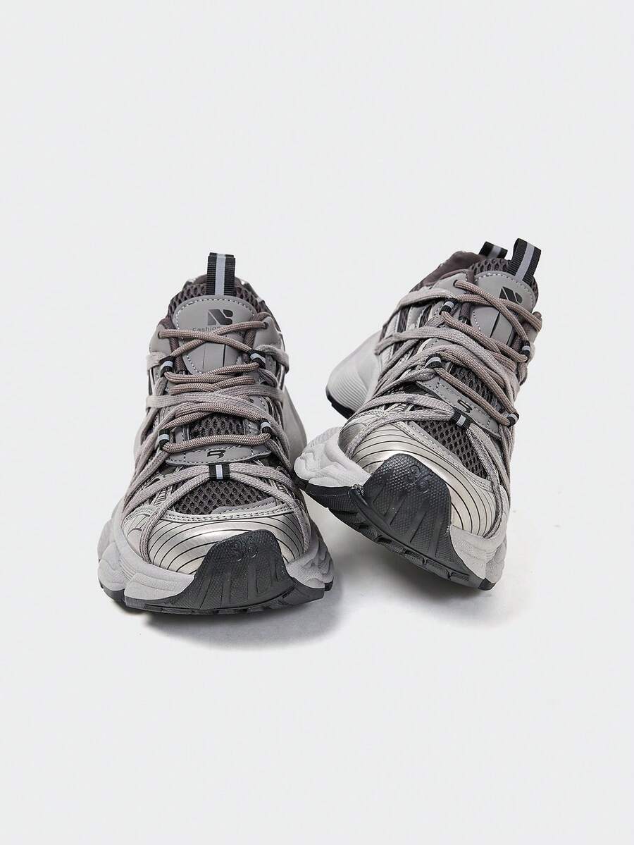 MASKERT Women's Multifunctional Fashionable Casual Shoes, Women's Thick Soled Height Increasing Casual Shoes, Running Sports Shoes, Daily Matching Casual Shoes - Dark Grey - View 1