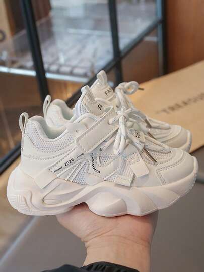 25 New Summer Breathable Mesh Soft Bottom Korean Version Sneakers, Mother-Daughter Matching Sports Shoes