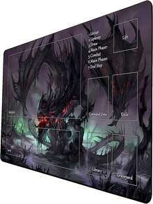 High-Quality RPG And TCG Gaming Mat - Non-Slip Rubber Base, Polyester Top, Suitable For Role-Playing Games, Non-Slip Washable Desk Mat, Also Can Be Used As Keyboard Mat, Desk Mat Or Book Stand, Ideal For Gamers, Office And Dorm Use, Computer, Office And Gaming Environment, Gift For Gamers, Compatible With Mouse And Trackball. - Multicolor - View 2