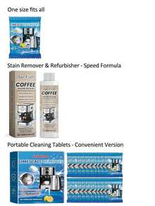 JUE FISH Coffee Machine Cleaner - Suitable For Cleaning, Descaling, Renewing And Maintaining Coffee Machines To Keep Them Hygienic. Powder Bowl Rusting, Appearance Worn And Aging, Grinder Blades Rusting. It Is The Perfect Holiday Gift For Family And Friends (Random Shipment Of New And Old Versions). - Multicolor - View 11