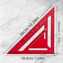 1 Pc Premium Aluminum 16-Inch Triangle Ruler: Accurate Angle Gauge For Professional Drawing & Workshop Applications,Woodworking, Construction & Art Design - one-size - View 8