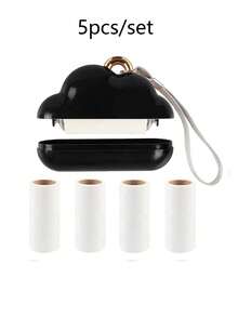 Mini Reusable Lint Roller Travel Set, Portable Pet Hair Remover, Lint Brush - Multicolor - View 11