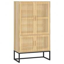 vidaXL Mueble de buffet 70x35x125 cm madera de ingeniería - Marrón - Ver 3