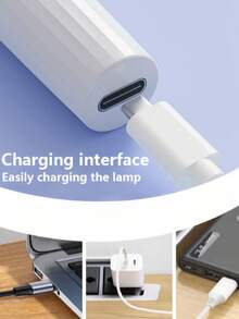 1pc Handheld UV Nail Lamp With Stand, Mini Portable Wireless Nail Lamp With LCD Screen, Compact Nail Lamp, Portable LED Nail Lamp, Wireless USB Rechargeable Fast Curing Nail Lamp, Gel Curing Function, Pink Charging Straight Tube Nail Lamp, Small Portable Battery Powered Mini Nail Lamp - Multicolor - View 10