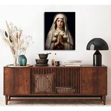 Virgin Mary Canvas Wall Art Christian Poster Prints Our Lady of Guadalupe Painting Catholic Pictures Inspiring Home Wall Decor Living Room Bedroom Office xincuadros decorativos para sala,poster,con marco,posters,cuadros para la pared ,marcos para cuadros,cuadro,virgen de guadalupe,salascuadros decorativos para sala,poster,con marco,posters,cuadros para la pared ,marcos para cuadros,cuadro,virgen de guadalupe,salas - transparente - Ver 5
