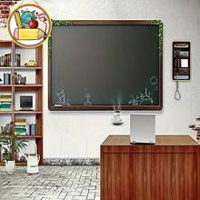 1pc Wooden Round Wall Decor With School Supplies Design, Suitable For Classroom, Teachers' Day, Back To School Decoration - Multicolor - View 5