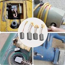 50pcs Carbon Brush Replacement Kit, Durable Metal Base, Suitable For Drills, Grinders, Polishers And Motors, Durable Motor Repair Parts - Multicolor - View 5