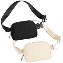 mhj2 Piezas Cangurera DeportivaRiñonera Running para Hombre y Mujer Multibolsillo Interior y Exterior Gran Capacidad Impermeable Diseño Ligero Adecuado para Correr Deportes Viajes Negro+Caquisleeping Bags - 219165114 - Ver 8