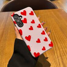 Funda de teléfono 2 en 1 en forma de corazón, compatible con Samsung Galaxy A17 A16 A06 A56 A55 A54 5G A53 A52 A36 A35 A34 A32 A26 A23 A15 A14 A13 5G A71 5G, duradera, resistente a los arañazos, funda protectora de nicho, a prueba de golpes - Multicolor - Ver 5