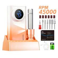 duofu Máy mài móng tay điện sạc lại 45.000 vòng/phút, máy mài móng tay cầm tay, máy khoan móng không dây kèm mũi khoan và đế sạc, thích hợp để loại bỏ móng acrylic và sơn gel, lý tưởng cho salon và sử dụng tại nhà, một món quà tuyệt vời. - Nhiều màu - Xem 14