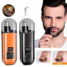 OBOVAY Thích hợp cho nam giới, máy tỉa lông mũi và tai sạc USB, máy cắt lông mũi điện cầm tay, thiết kế nhỏ gọn, sạc nhanh, 150mAh. - Nhiều màu - Xem 2