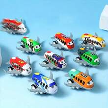 10 Pieces Mini Airplane Set - Pullback Mini Cartoon Airplane Toys, Birthday Party Gifts, Carnival Gifts, School Rewards, Colorful Can Fillers, Pinata Gift Bags, Christmas Filling Toy Gift Boxes - Multicolor - View 9
