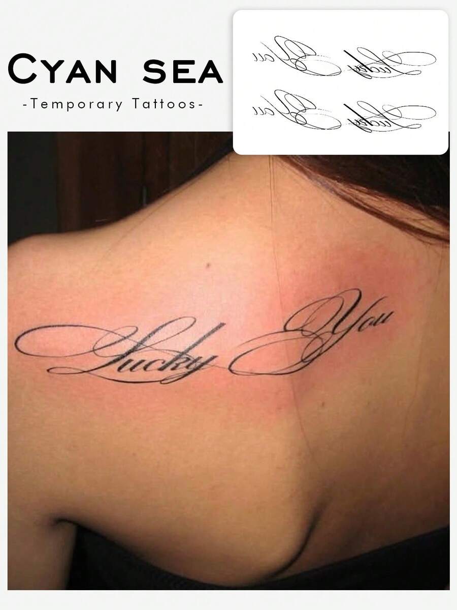 这款情人节临时纹身贴纸采用欧式英伦花卉图案，防水、防汗、可水洗且不反光，能够模拟纹身效果。可贴于手臂和肩膀，适合注重时尚的人士。 - 黑色 - 查看 1