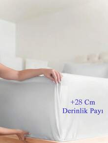 Premium 4-Piece Set | Fitted Sheet Duvet Cover Set | Double | Sheet(160x200cm), Duvet Cover(200x220cm), 2x Pillowcase(50x70cm) 80% Cotton - 20% PES - Made In Turkey - Hot Pink - View 3