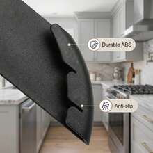 通用锅盖收纳架，适用于橱柜 - 门壁挂式锅具收纳架，厨房可调节壁挂式锅盖架，橱柜门锅盖收纳架，节省更多空间 - 彩色 - 查看 9