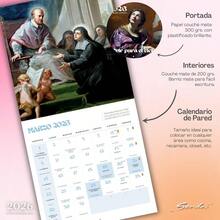 Calendario 2026 - Calendario de Pared Católico Engrapado - Enero a Diciembre 2026 Con Pinturas de Santos de la Época del Renacimiento y Barroco 2026 Wall Calendar Calendarios con Planeador Mensual Sendas - Católico - Ver 3