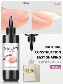 1 Chai 15ml Sơn gel móng tay trong suốt, dùng để tăng cường độ chắc khỏe, kéo dài móng và làm lớp nền, sơn gel móng tay UV/LED có thể tẩy rửa. - Trong sáng - Xem 7
