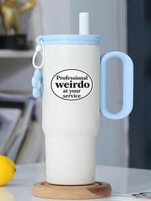 2/1pc Funny Vinyl Stickers - Professional Weirdo At Your Service Sticker - Car, Laptop, Water Bottle Decal - Bold Black Text On White Background - Easy To Apply & Remove, Car Stickers,School Supplies,Back To School - Black - View 4