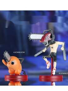 Two  Figures Anime Peripheral Cartoon Chainsaw Dog Dolls Toys Ornaments Models Manufacturer In Stock Wholesale - 九 - 查看 12