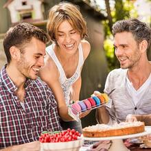 透明亚克力长方形饼干/糕点托盘（可选V形/U形），马卡龙展示架，适用于家庭聚会食品站 - 無色 - 查看 5