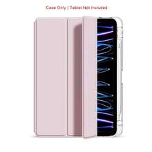 Triple Fold Tablet Case Transparent Ipad Air 11 Inch Case Acrylic TPU Ipad Case Protective Cover With Pen Slot Compatible Ipad A16 Protective Case Ipad Mini Case High Transparency Anti Bending Protective Case - Pink - View 10